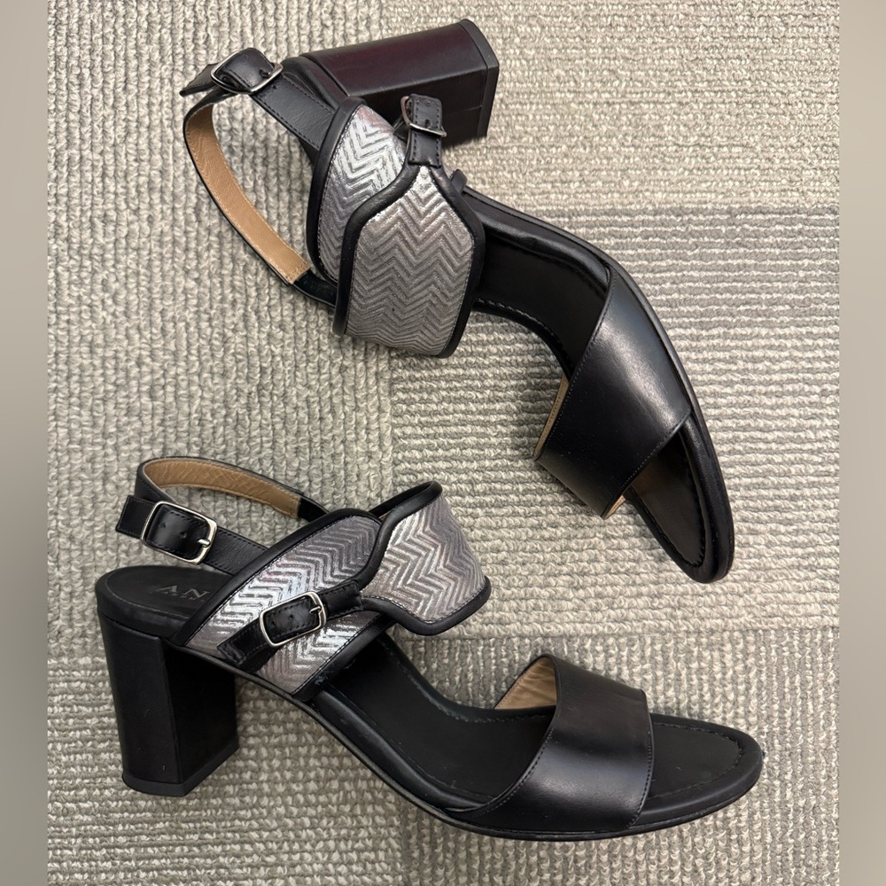 ANYI LU Maria Italian Sandal Handmade Italian Designer Slingback Heel Luxury